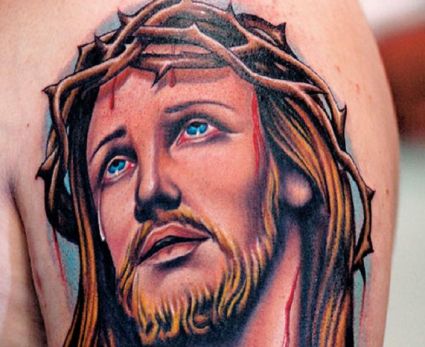 Jesus Pic Of Tattoos On Arm