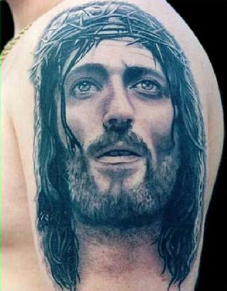 Jesus Picture Tattoos On Arm