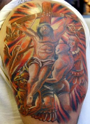 Jesus Pictures Tattoo On Arm