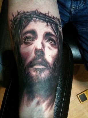 Jesus Tattoo Image On Arm