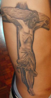 Jesus Tattoos Pics On Rib