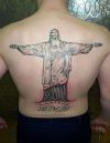 jesus tattoos for back