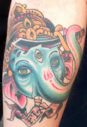 Ganesh Face Tattoo Image