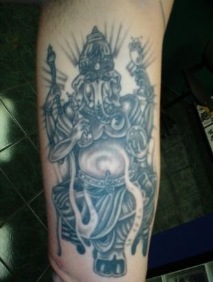 Ganesh Tattoo On Arm