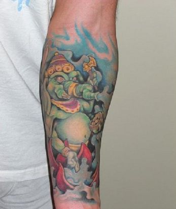 Ganesha Arm Tattoo