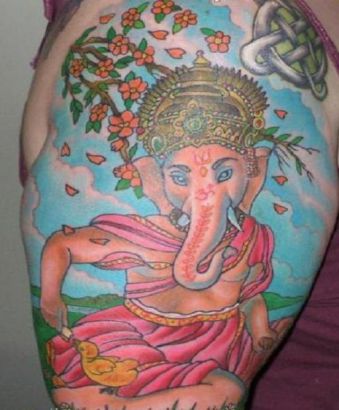 Ganesha The God Of Hindu Tattoo