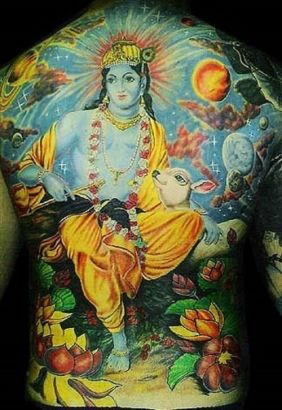 Krishana Tattoo Pics On Back