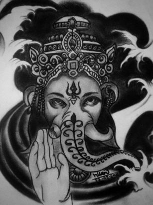 Lord Ganesh Tattoo Design