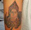 Hanuman tattoo on arm