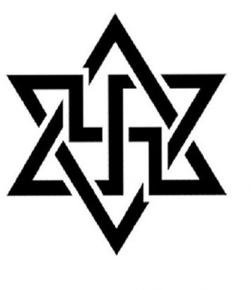 Swastika And Hexagram Tattoo