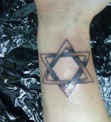 Hexagram Tattoo On Wrist