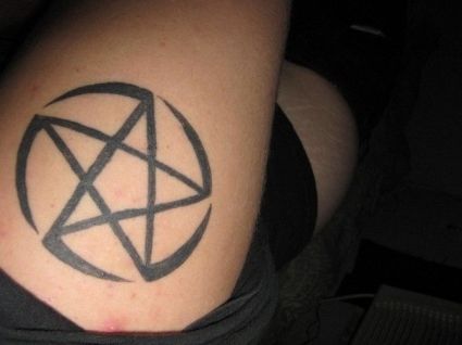 Pentagram Tattoos On Arm