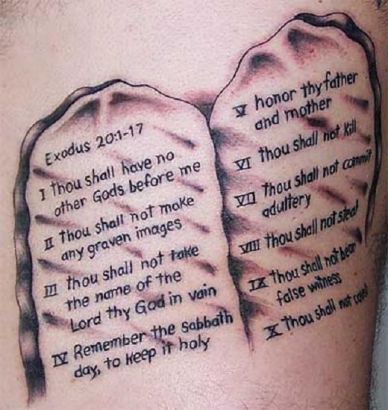Religious Text Tattoo
