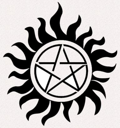 Sun And Pentagram Tattoo