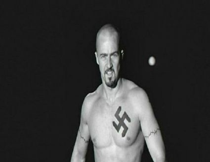 Swastika Tattoo On Chest