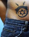 hexagram and ouroboros tattoo