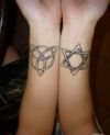 hexagram tattoo on wrist