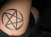 pentagram tattoos on arm