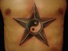 star and yin yang tattoo