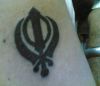 khanda tattoo pic