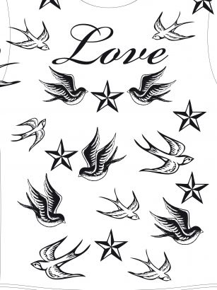 Love And Birds Free Tattoo