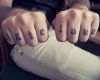 love text tattoo on finger