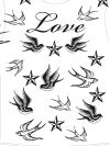 love and birds free tattoo