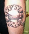first love text tattoo