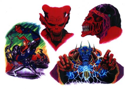 Colored Horror Tattoo