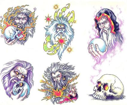 Colored Juggler Tattoos