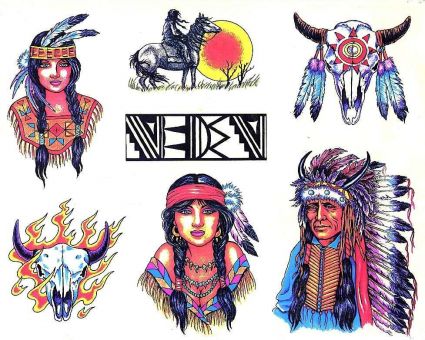 Colored Native Tats