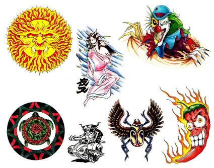 Colored Image Tattoo