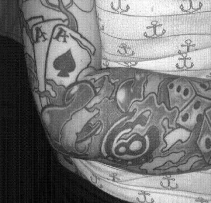 Gambling Full Sleeve Tattoos Pic