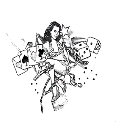 Girl With Gambling Tattoo