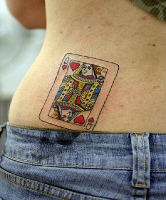 Queen Card Tattoo 