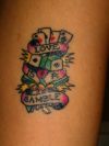 gambling tattoo pic