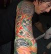 gambling full sleeve tattoo