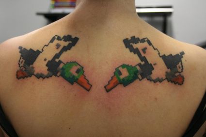 Geek Back Tattoo