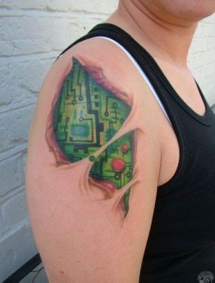Geek Tattoos On Shoulder