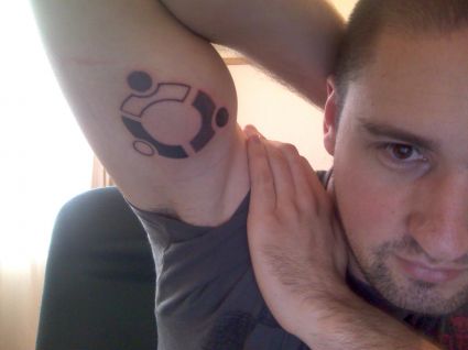 Geek Tattoo On Biceps