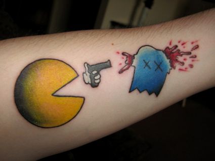 Pac Man Tattoo 