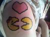 pac man geek tattoo