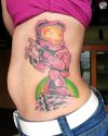 girl with geek tattoo