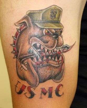 Military Dog Tattoo