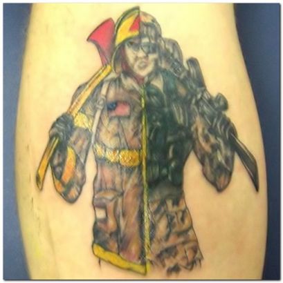 Military Man Tattoo