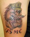 military dog tattoo
