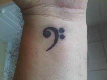 Music Clef Tattoo Design