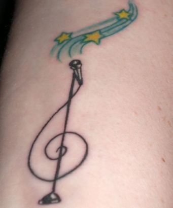 Music Tats And Star Tat