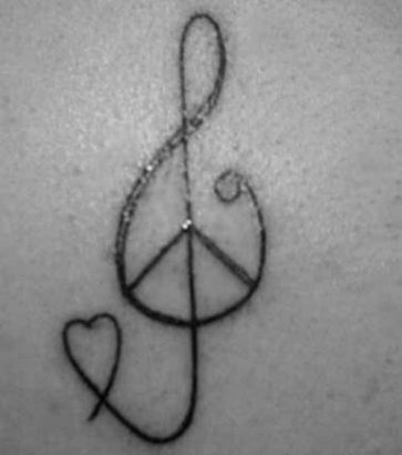 Love Heart Music Tat