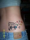 music system tattoo